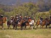 Middletown, USA - October 16, 2005: A number of reenactors playing the parts of US cavalrymen during the US Civil War are charging across the Cedar Creek Battlefield in the Shenandoah Valley of Virginia during a recreation of the Battle of Cedar Creek.. The actual battle took place on October 19, 1864.